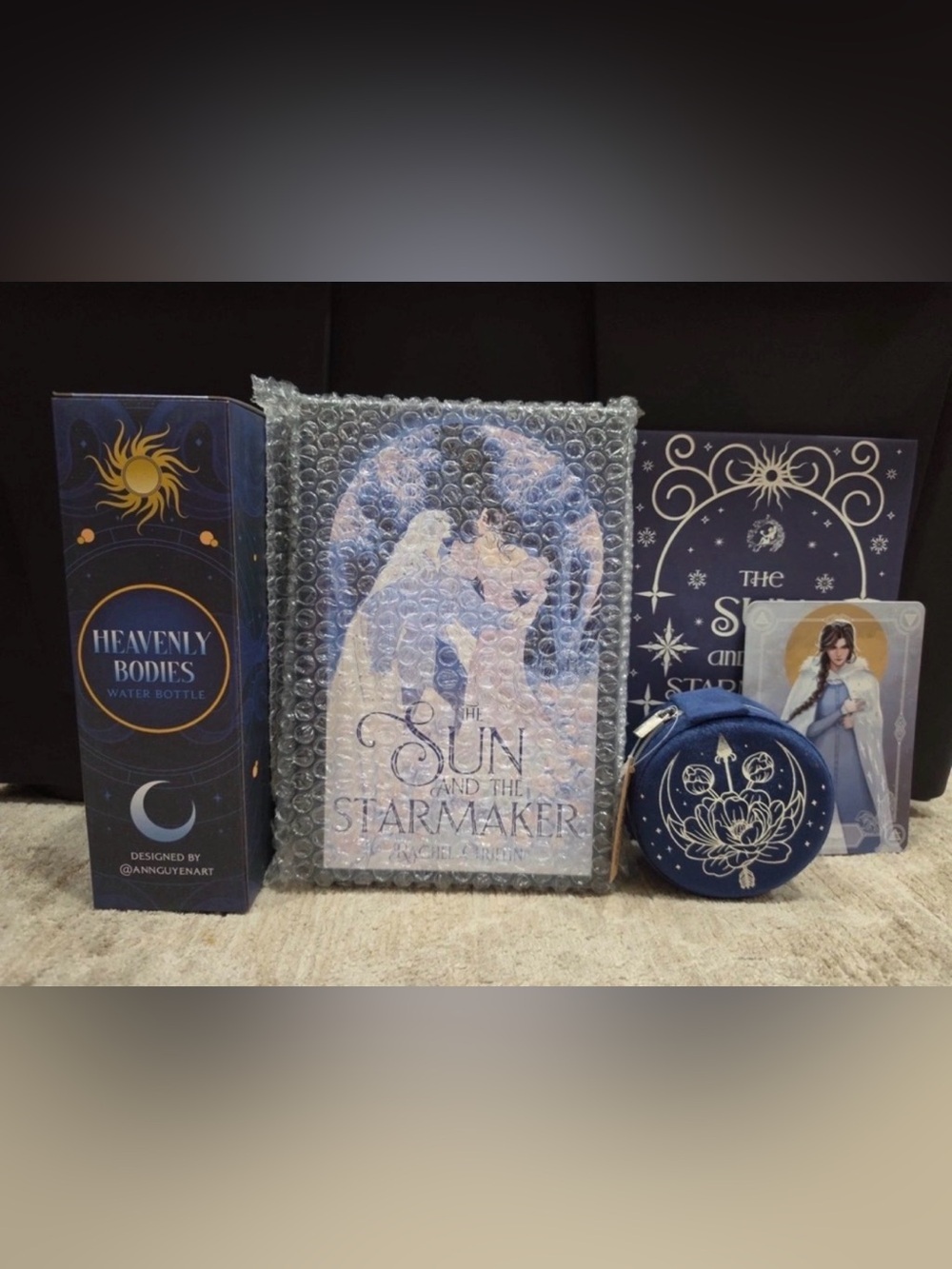 Heavenly Bodies Blue Water Bottle & Accessories Set